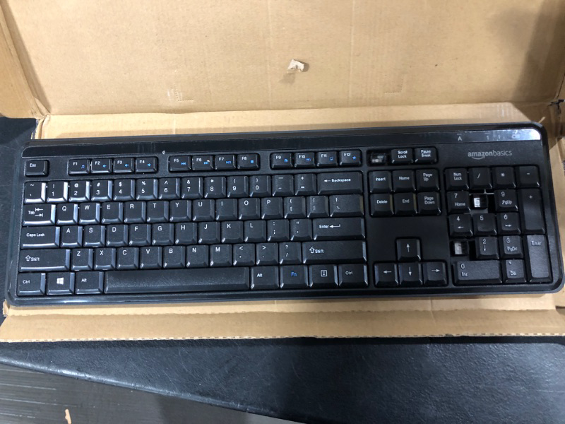 Photo 2 of Amazon Basics Wireless Keyboard-Quiet and Compact-US Layout (QWERTY)
USED / MISSING BUTTONS