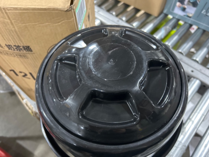 Photo 1 of 2.5 Gallon Insulated Beverage Dispenser with Stainless Steel Insulated Double Wall Matte Surface Black for Coffee Tea Milk Soup Family Party Cafe Buffet (1, 12L) 1 12L
