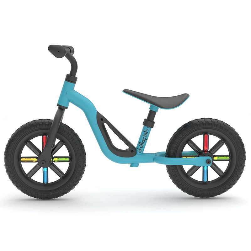 Photo 1 of Charlie Glow Lightweight Balance Bike with Carry Handle and Light-up Wheels Adjustable Seat and Handlebar and Puncture-Proof 10-inch Tires Sky