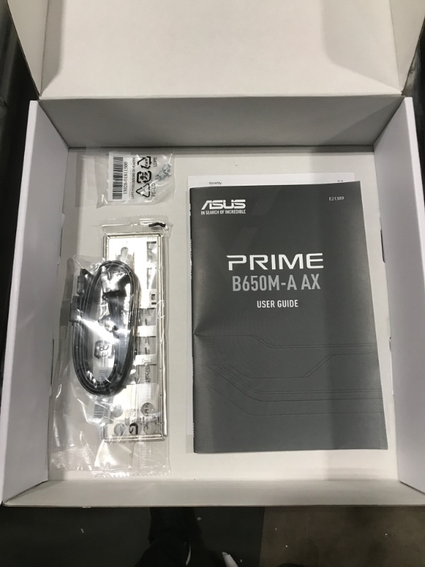 Photo 4 of ASUS Prime B650M-a AX AMD B650(Ryzen 7000) Micro-ATX Motherboard(DDR5,PCIe 5.0 M.2,2.5Gb LAN,Wi-Fi 6, DP,USB 3.2 Gen 2 Ports,Front USB 3.2 Gen 1 Type
