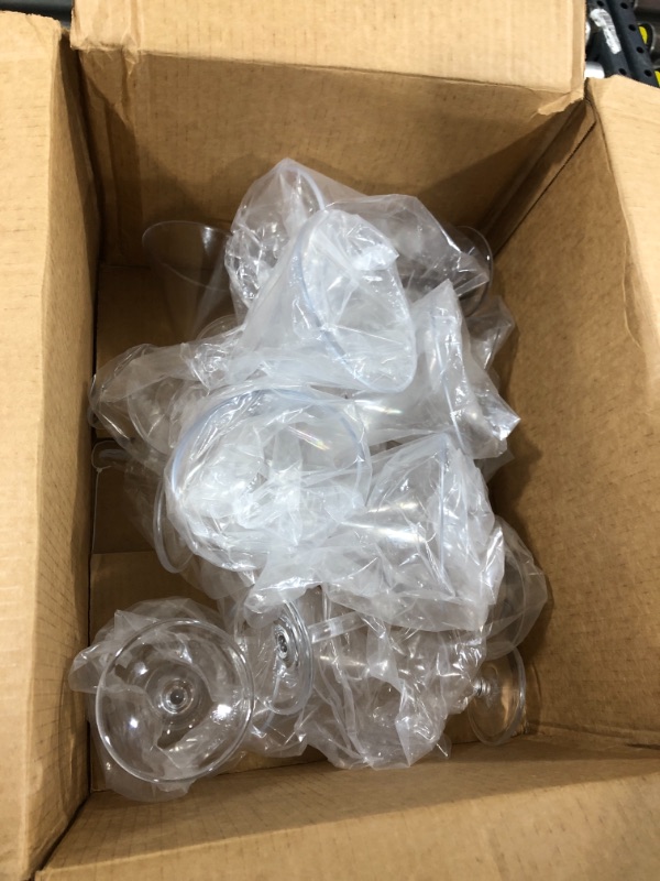 Photo 1 of 11pk plastic wine glasses 