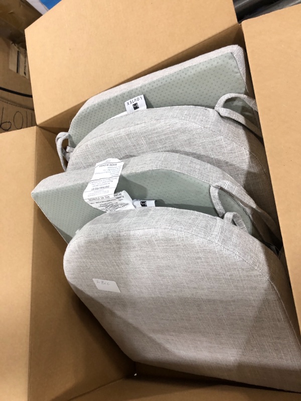 Photo 1 of 4pk of patio chair cushions gray