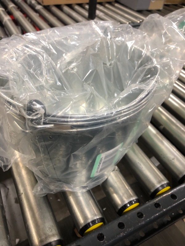 Photo 1 of 5-Quart Galvanized Pail Beer Bucket 9x9x7 inches (Pack of 3) 3Pack