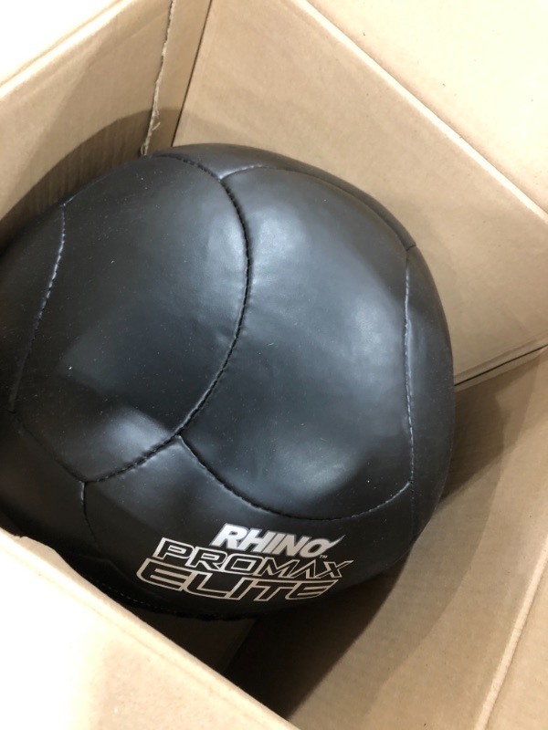 Photo 2 of Champion Sports Rhino Promax Slam Balls, Soft Shell with Non-Slip Grip - Medicine Wall Ball for Slamming, Bouncing, Throwing - Exercise Ball Set for Weightlifting, TRX, Plyometrics, Cross Training 4 Pound Promax Elite