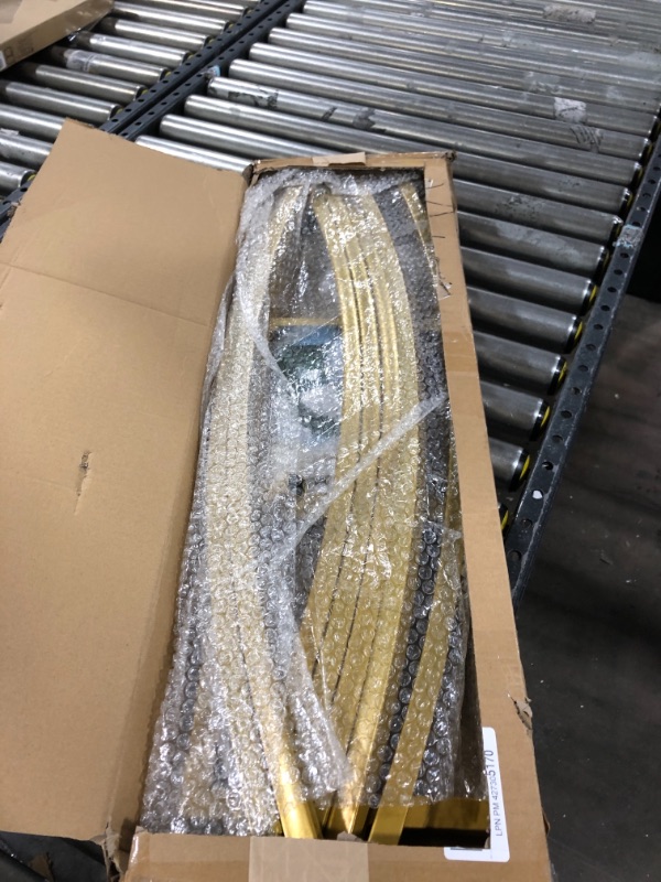 Photo 1 of Fomcet 8FT Round Backdrop Stand Large Gold Circle Arch Kit Frame Metal Wedding Balloon Flower Arch for Wedding Graduation Birthday Party Baby Shower Photo Background Decoration Thickend Square Tubes DIAMETER 8 FT Gold-8ft-C