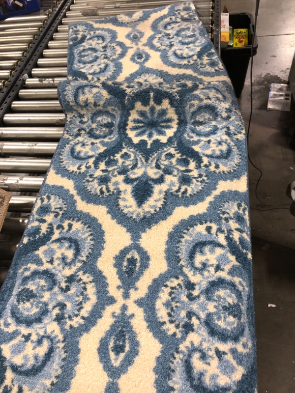 Photo 1 of 23x70 blue and white runner
