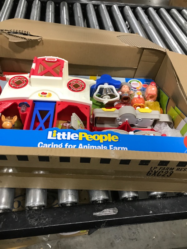 Photo 2 of Fisher-Price Little People Farm Toy, Toddler Playset with Lights Sounds and Smart Stages Learning Content, Frustration-Free Packaging SIOC/FFP