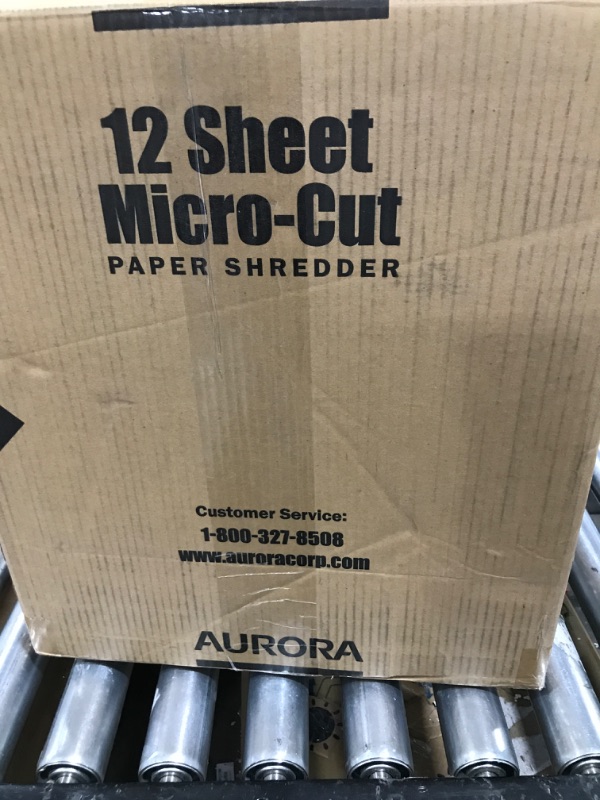 Photo 2 of Aurora AU1210MA Professional Grade High Security 12-Sheet Micro-Cut Paper/ CD and Credit Card/ 60 Minutes Continuous Run Time Shredder