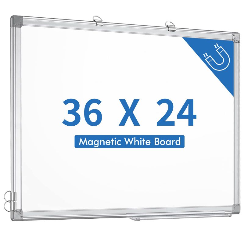 Photo 1 of Magnetic Whiteboard/ Dry Erase Board 24 x 36 Inch, Ultra-Slim & Lightweight Wall Mount White Board,Aluminum Frame