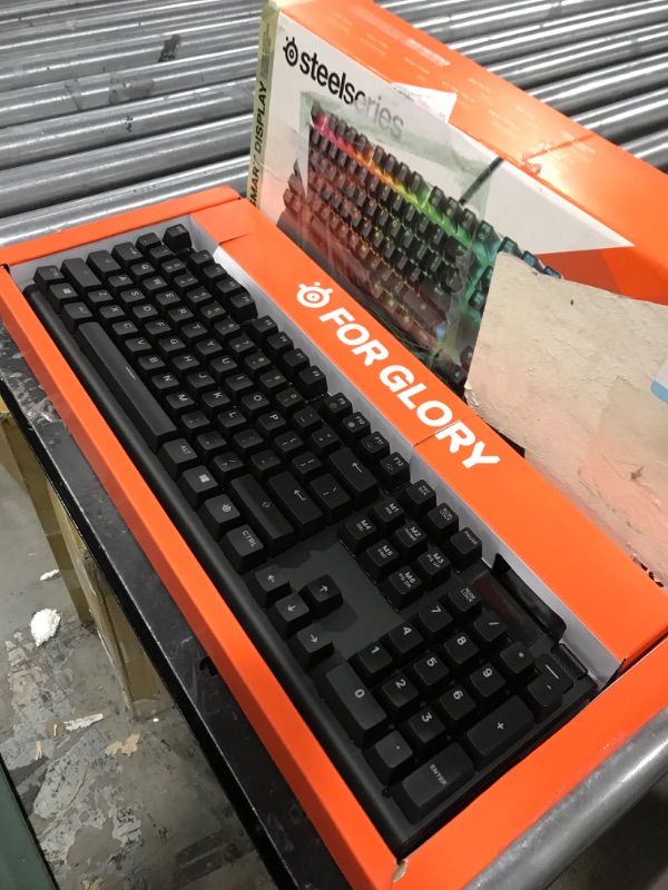 Photo 2 of SteelSeries Apex Pro Mechanical Gaming Keyboard – Adjustable Actuation Switches – World’s Fastest Mechanical Keyboard – OLED Smart Display – RGB Backlit
