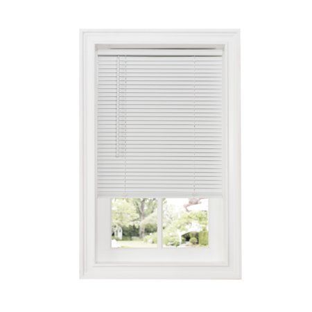 Photo 1 of Achim GII Deluxe Sundown Cordless Vinyl Room Darkening Window Mini Blind White 64 X 36
