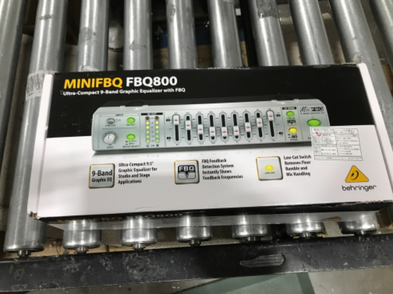 Photo 3 of Behringer MINIFBQ FBQ800 Ultra-Compact 9-Band Graphic Equalizer with FBQ
