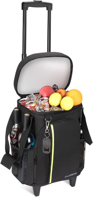 Photo 1 of  Insulated Rolling Cooler Bag,Cooler with Wheels and Handle Leakproof Soft Cooler Cart Portable 