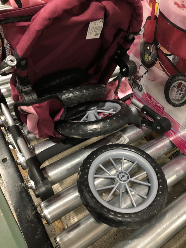 Photo 1 of Bayer Design Baby Doll Trendy Pram - Bordeaux, Red and Pink