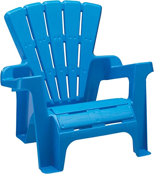 Photo 1 of American Plastic Toys Kids Blue Adirondack Chair---USED, MINOR DIRT AND DUST 