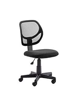 Photo 1 of Amazon Basics Low-Back, Upholstered Mesh, Adjustable, Swivel Computer Office Desk Chair