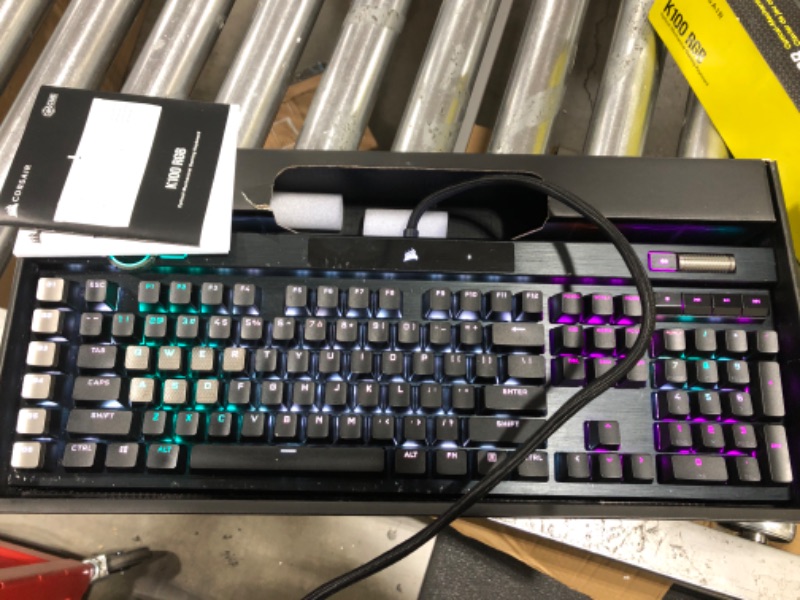 Photo 2 of Corsair K100 RGB Mechanical Gaming Keyboard - CHERRY MX SPEED RGB 