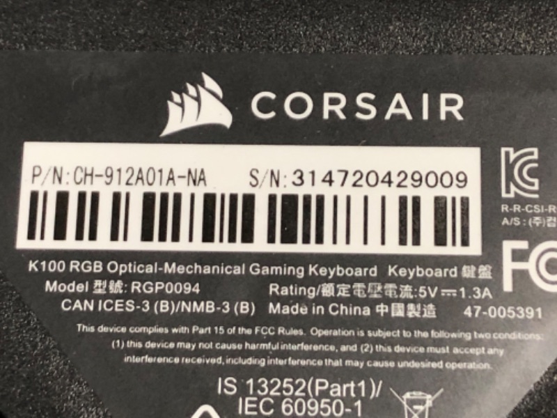 Photo 3 of Corsair K100 RGB Mechanical Gaming Keyboard - CHERRY MX SPEED RGB 