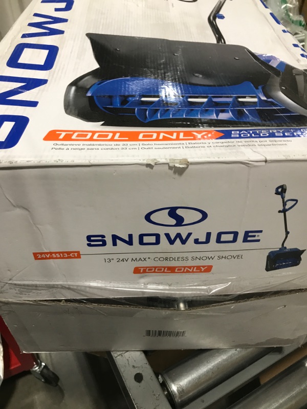 Photo 4 of Snow Joe 24V-SS13-CT 24-Volt iON+ Cordless Snow Shovel, 13-Inch, Tool Only Tool Only (No Battery + Charger) Shovel