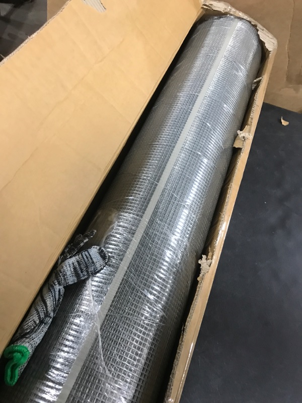 Photo 3 of Seboss Hardware Cloth 1/4 inch Mesh 36 inch x 100 Foot 23 Gauge - Hot Dip Galvanized After Welding - Galvanized Wire Mesh Roll Gopher Wire for Underground Hardware Mesh Garden Fencing Wire Cloth 1/4 inch 36''x100'