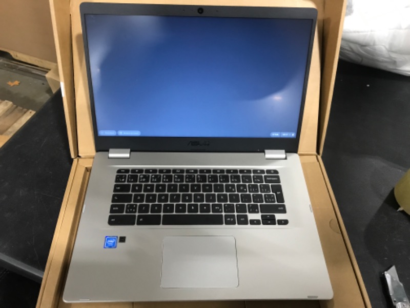 Photo 2 of ASUS Chromebook Laptop- 15.6" HD Anti-Glare NanoEdge-Display, Intel Dual Core Celeron N3350-Processor, 4GB-RAM, 64GB eMMC, 180 Degree-Hinge, Chrome OS- C523NA-BCLN6 Silver 15.6 in