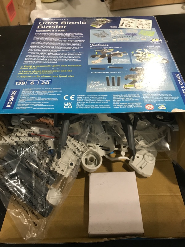 Photo 3 of Thames & Kosmos Ultra Bionic Blaster STEM Experiment Kit | Construct a Robotic Foam Dart Blasting Glove | Challenging Build, Learn About Mechanical Technology & Engineering