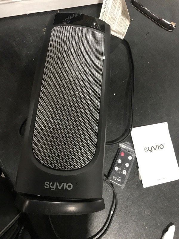 Photo 2 of Syvio 19’’ Space Heater, 2S Fast Heating, 4 Modes, Portable Heater with Thermostat, 12H Timer, Remote, 70° Swing, OverHeat&Tip-over Protect, Electric Heaters for Indoor Use, Large Room Office Garage 19‘’ H