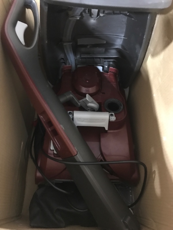 Photo 3 of Hoover Power Scrub Deluxe Carpet Cleaner Machine, Upright Shampooer, with Storage Mat, FH50150B, Red