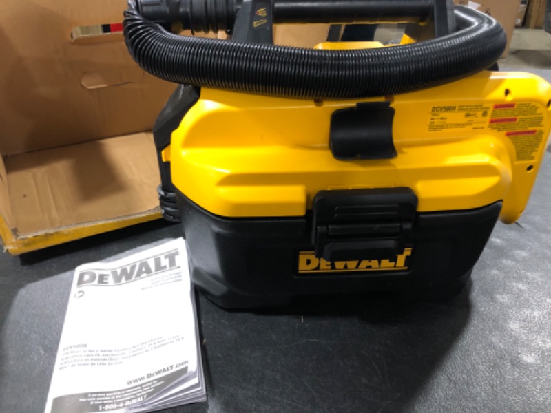 Photo 2 of DEWALT 20V MAX Cordless Wet-Dry Vacuum, Tool Only (DCV580H)