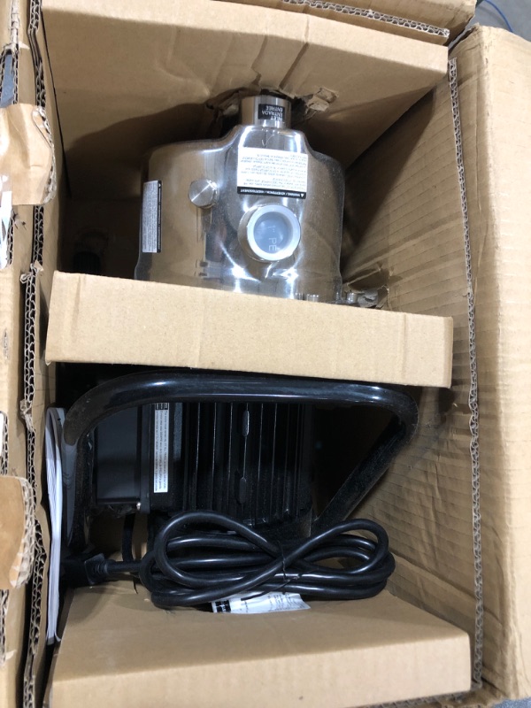 Photo 1 of AmazonCommercial 1 HP Portable Lawn Sprinkler Pump - Stainless Steel