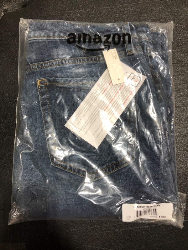 Photo 2 of Amazon Essentials Men's Slim-Fit Stretch Bootcut Jean 31W x 32L Medium Wash