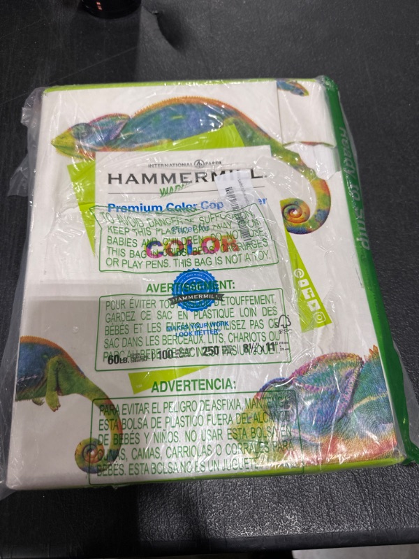Photo 1 of Hammermill Copier Digital Cover Stock 60 Lbs. 8-1/2 X 11 Photo White 250 Sheets
