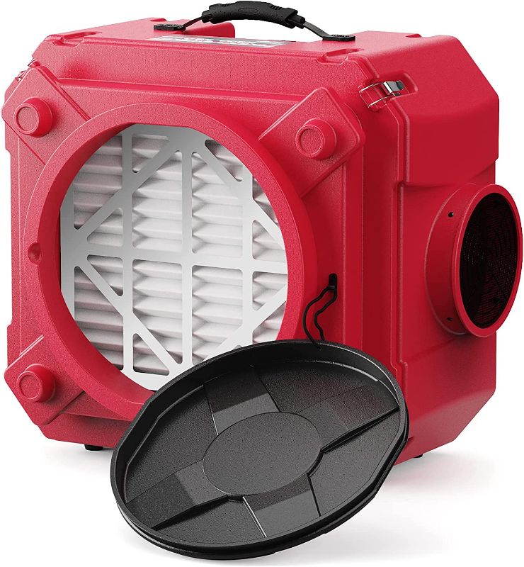 Photo 1 of ALORAIR Air Scrubber with 3 Stage Filtration, Stackable Negative Air Machine for Industrial and Commercial Use, Heavy Duty Air Cleaner with MERV-10 Filter, HEPA/Activated carbon Filter, Red
