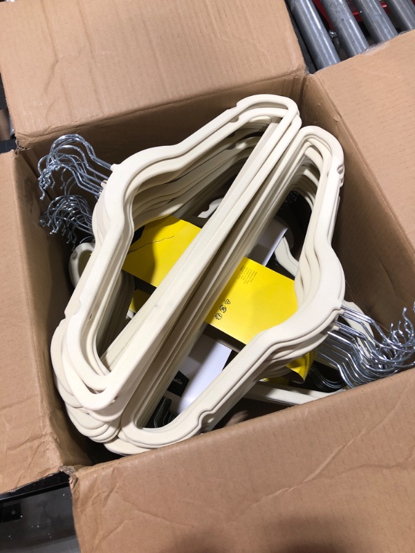 Photo 1 of 100 PACK iVORY/BEIGE Suit Hangers 