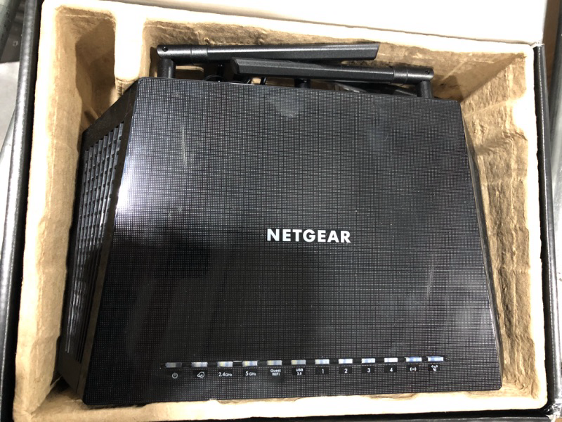 Photo 2 of NETGEAR Nighthawk Smart Wi-Fi Router, R6700 - AC1750 Wireless Speed Up to 1750 Mbps | Up to 1500 Sq Ft Coverage & 25 Devices | 4 x 1G Ethernet and 1 x 3.0 USB Ports | Armor Security AC WiFi