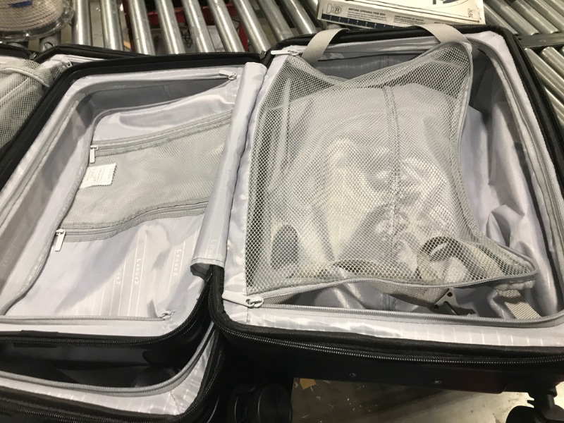 Photo 1 of LUGGEX All Expandable Hard Shell Luggage Sets with Spinner Wheels - 100% PC 3 Piece Suitcase Set - 4 Aluminum Corner for Hassle-Free Travel (Navy Blue Luggage Sets) 3-Piece Set (20/24/28) Navy Blue