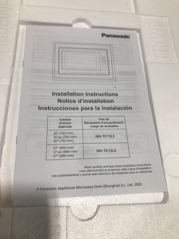 Photo 4 of Panasonic NN-TK72LSS 27-inch Trim Kit for 1.6 cu ft Microwave Ovens, Stainless Steel