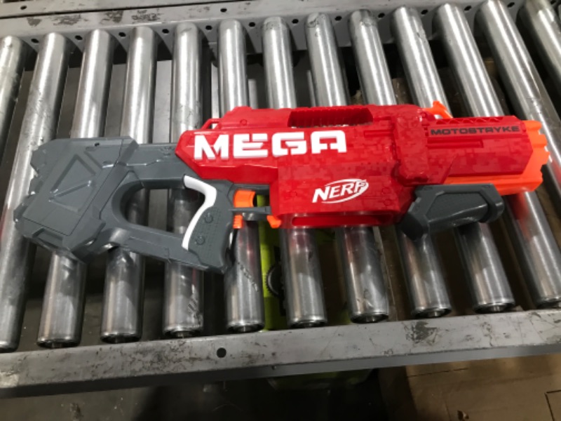 Photo 2 of NERF Mega Motostryke Motorized 10-Dart Blaster -- Includes 10 Official Mega Darts and 10-Dart Clip -- for Kids, Teens, Adults
