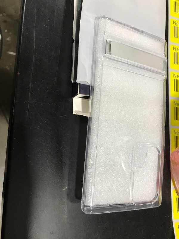 Photo 1 of ESR Metal Kickstand Case Compatible with Samsung Galaxy S22 Ultra (6.8 Inch) (2022), Versatile Patented Kickstand, Crystal Clear Scratch-Resistant Back Cover, Clear