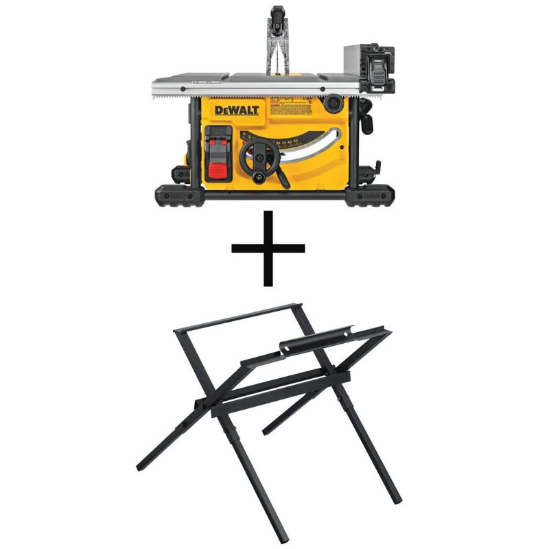 Photo 1 of "DeWALT DWE7485WS 15 Amp 8-1/4" Corded Compact Jobsite Table Saw W/ Table Stand"
