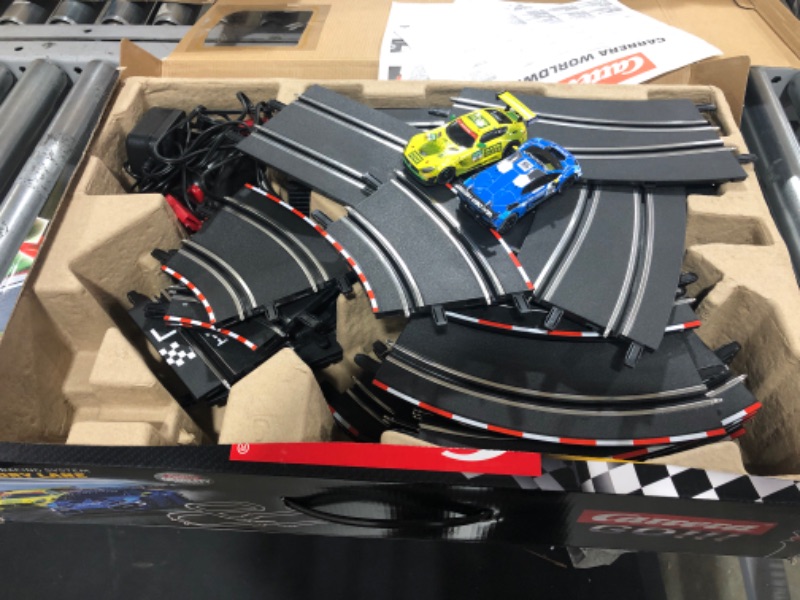 Photo 2 of Carrera GO!!! 62522 Victory Lane Electric Powered Slot Car Racing Kids Toy Race Track Set Includes 2 Hand Controllers and 2 Cars in 1:43 Scale