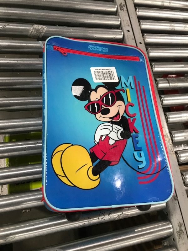 Photo 2 of American Tourister Kids' Disney Mickey Mouse Softside Upright Carry On Suitcase

