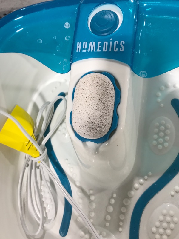 Photo 3 of HoMedics Bubble Mate Foot Spa, Toe Touch Controlled Foot Bath with Invigorating Bubbles and Splash Proof, Raised Massage nodes and Removable Pumice Stone