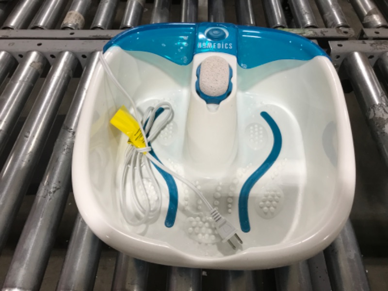 Photo 2 of HoMedics Bubble Mate Foot Spa, Toe Touch Controlled Foot Bath with Invigorating Bubbles and Splash Proof, Raised Massage nodes and Removable Pumice Stone