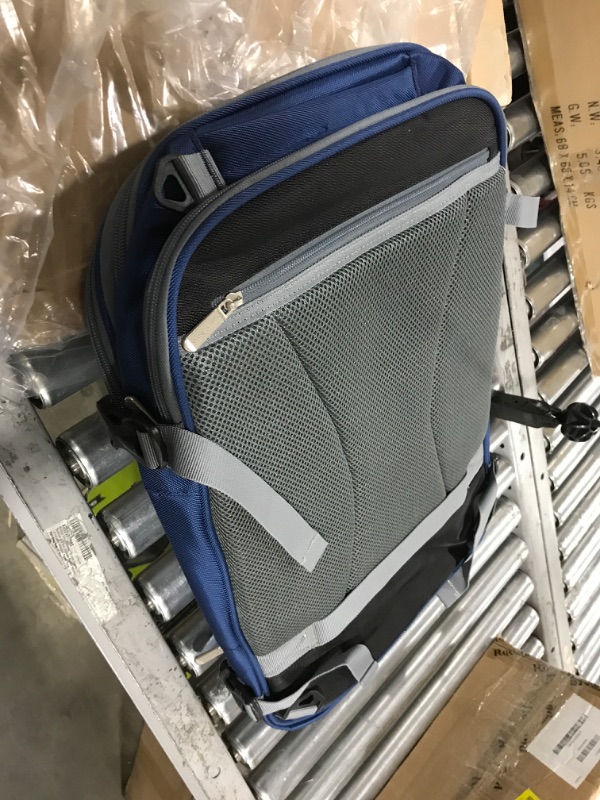 Photo 3 of Amazon Basics Carry-On Travel Backpack - Navy Blue Navy Backpack