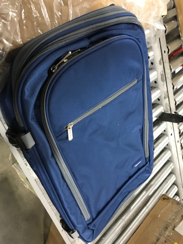Photo 2 of Amazon Basics Carry-On Travel Backpack - Navy Blue Navy Backpack