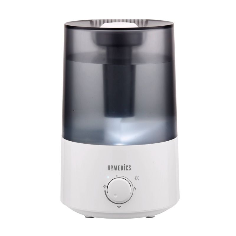 Photo 1 of HoMedics Humidifiers for Large Rooms, Bedrooms, Home, Office and Plants. TotalComfort Ultrasonic Humidifier with .85 Gallon Tank, Ultra Quiet, Night Light, 60 Hour Run Time
