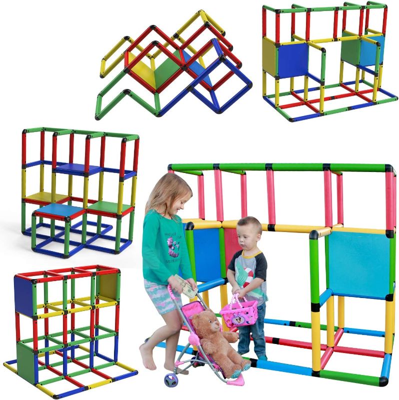 Photo 1 of Funphix Classic 316 Piece Construction Toy Set - Building Play-Structures for Indoors & Outdoors - Fun & Educational Learning Toys for Ages 2 to 12
