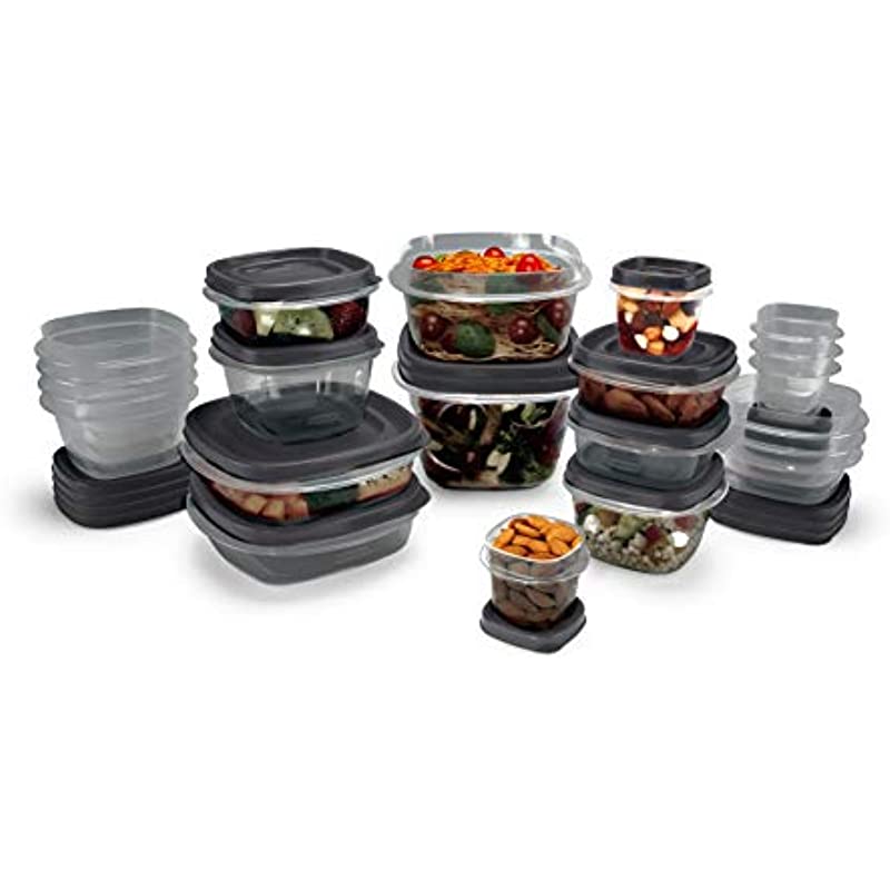 Photo 1 of "Rubbermaid Food Storage Containers, 42-Piece Set, Grey"
