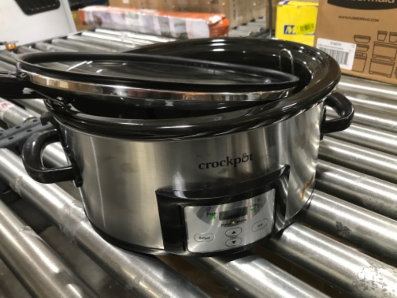 Photo 2 of Crock-Pot SCCPVL610-S-A 6-Quart Cook & Carry Programmable Slow Cooker with Digital Timer, Stainless Steel
